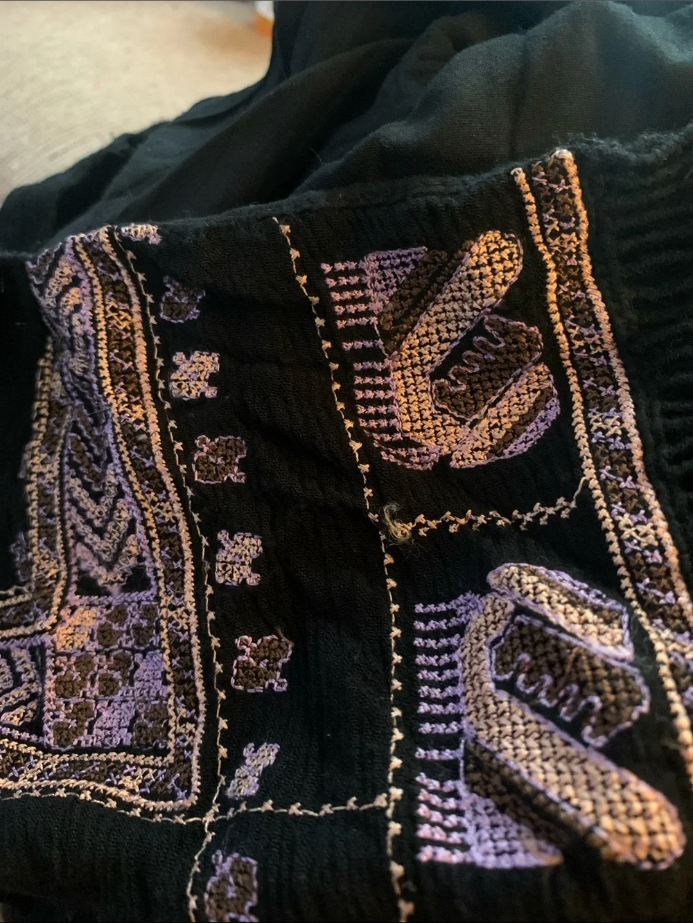 Free People Black Embroidered Backless Mini Dress - Picture 9 of 9